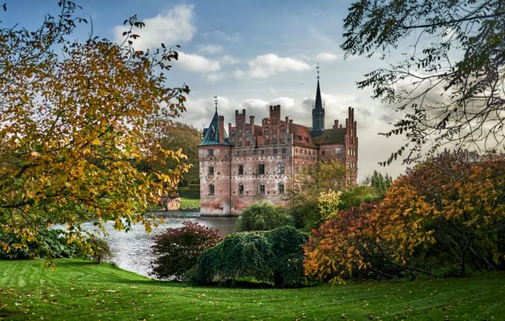 Slottet Egeskov ved Kværndrup på Midtfyn